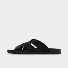 Florian in Black - Slide sandal