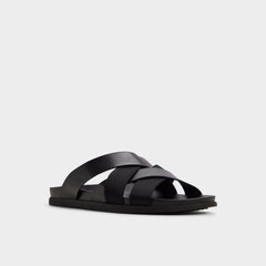 Florian in Black - Slide sandal