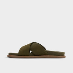Marrin in Olive - Slide sandal