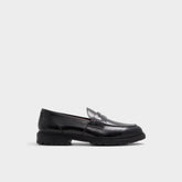 Aleris Black Men's Dress Shoes - Loafer Lug sole