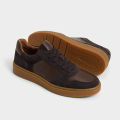 Montie Dark Brown Men's Low top - Low top sneaker Cup sole