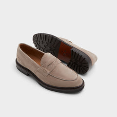 Aleris Brown Men's Dress Shoes - Loafer Lug sole