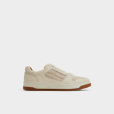 Ludlow White Leather Mixed Material Men's Low top - Low top sneaker