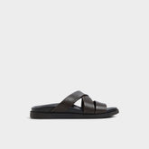 Kairo Dark Brown Men's Sandals & Slides - Slide sandal