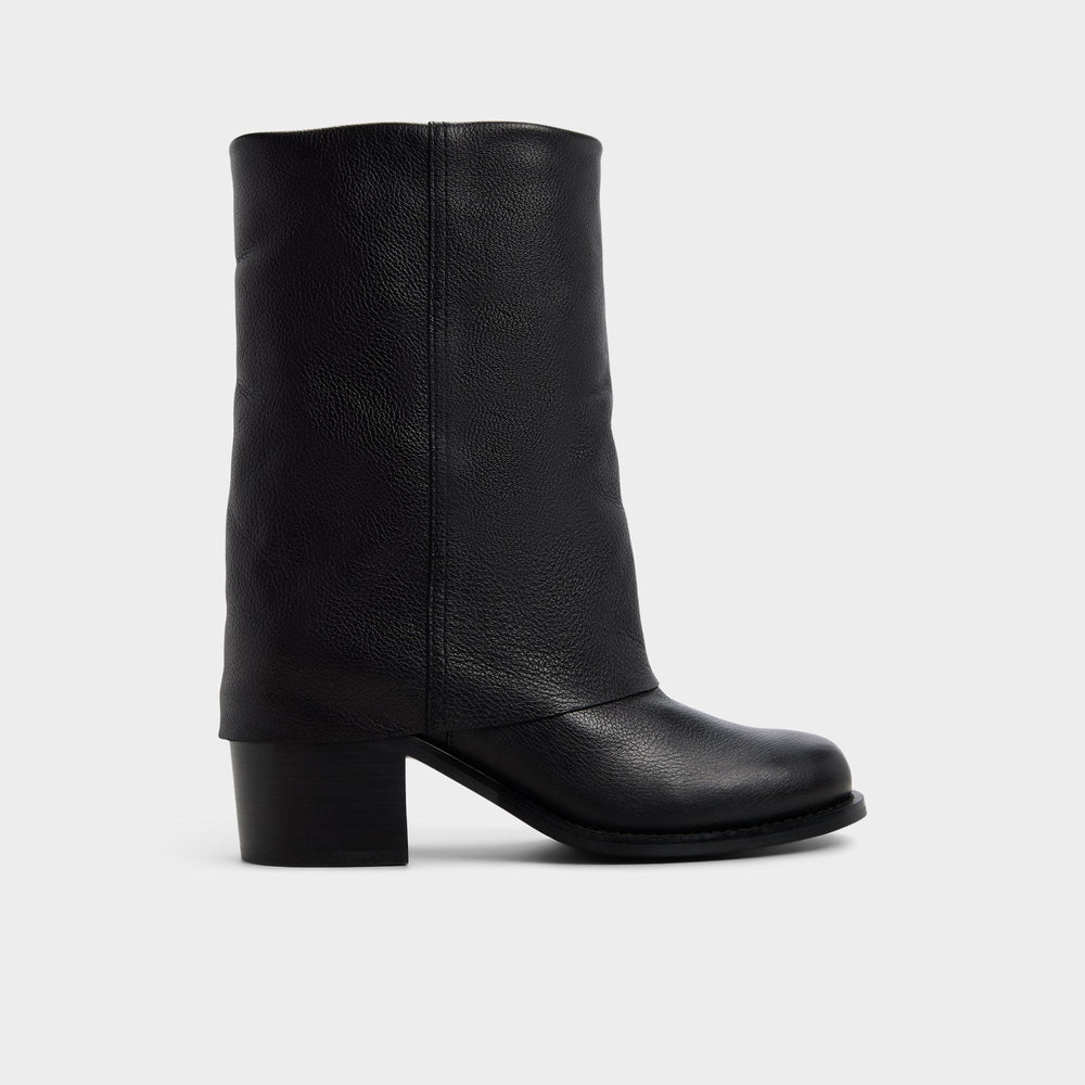 Nolya in Black - Ankle boot Block heel