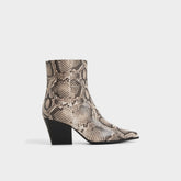 Shanah in Open Brown - Ankle boot Block heel