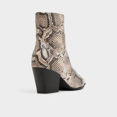 Shanah in Open Brown - Ankle boot Block heel