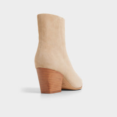 Block heel Shanah in Light Beige - Ankle boot