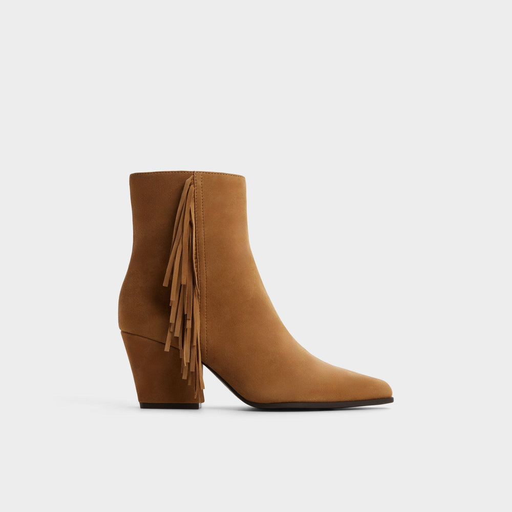 Shaniah in Light Brown - Ankle boot Block heel