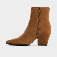 Shaniah in Light Brown - Ankle boot Block heel