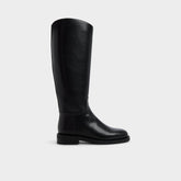 Charley in Black - Knee-high boot Cup sole