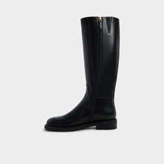Charley in Black - Knee-high boot Cup sole