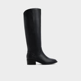 Kaydienh in Black - Knee-high boot Block heel