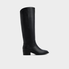 Kaydienh in Black - Knee-high boot Block heel
