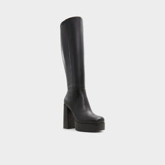 Platform Albie Black Women's Tall Boots - Knee-high boot