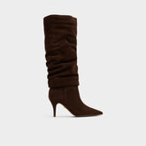 Kimmia in Medium Brown - Knee-high boot Stiletto heel