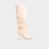 Stiletto heel Daroba in Cream - Over-the-knee boot