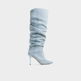 Stiletto heel Daroba in Denim - Over-the-knee boot