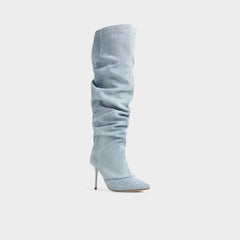Stiletto heel Daroba in Denim - Over-the-knee boot