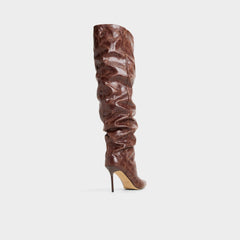 Daroba in Dark Brown - Over-the-knee boot Stiletto heel