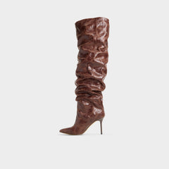 Daroba in Dark Brown - Over-the-knee boot Stiletto heel