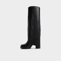 Maeveh in Black - Knee-high boot Platform