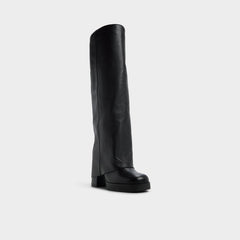 Maeveh in Black - Knee-high boot Platform