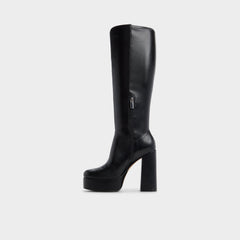 Platform Albie in Wc Black - Knee-high boot