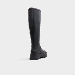 Lug sole Carelden Black Women's Tall Boots - Knee-high boot