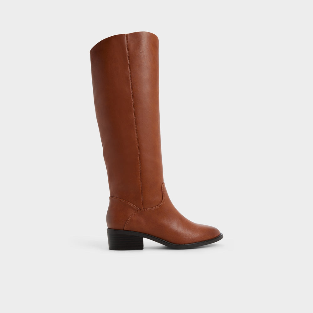 Block heel Kaydienh in Medium Brown - Knee-high boot