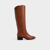 Block heel Kaydienh in Medium Brown - Knee-high boot