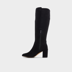 Satori in Other Black - Knee-high boot Block heel
