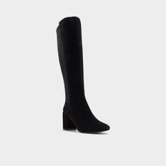Satori in Other Black - Knee-high boot Block heel