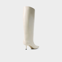 Selora-wc in Cream - Knee-high boot Stiletto heel