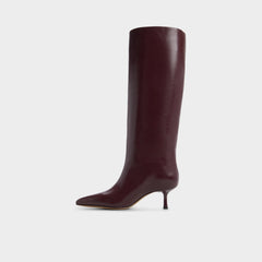 Selora in Burgundy - Knee-high boot Stiletto heel