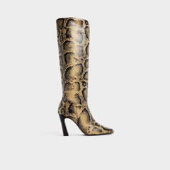 Vivienna in Brown Multi - Knee-high boot Block heel