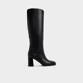 Elyze in Black - Knee-high boot Block heel