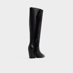 Block heel Kaelya in Black - Knee-high boot
