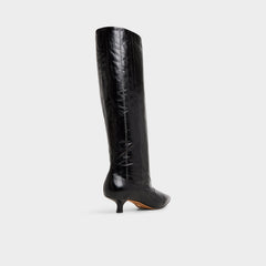 Kitten heel Everose in Black - Knee-high boot