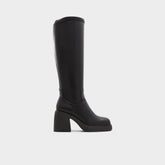 Platform Auster in Wc Black - Knee-high boot