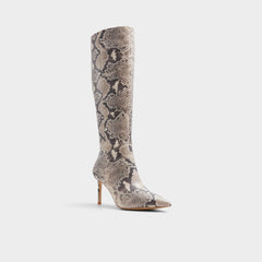 Stiletto heel Laroche Beige Overflow Women's Tall Boots - Knee-high boot