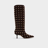Selora in Medium Brown - Knee-high boot Stiletto heel