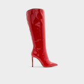 Agathea-wc Red Women's Tall Boots - Knee-high boot Stiletto heel