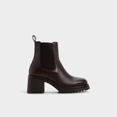 Lug sole Anneliese in Medium Brown - Chelsea boot