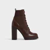 Lug sole Rebellious in Other Brown - Combat ankle boot