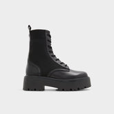 Talaleryknit Black Women's Combat boots - Combat ankle boot Black