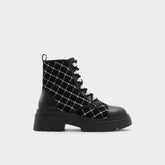Marthia in Other Black - Combat ankle boot Black