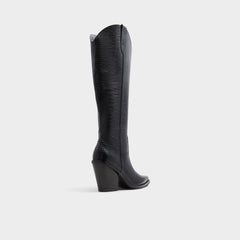 Nevada-wc Black Women's Western - Western knee-high boot Black