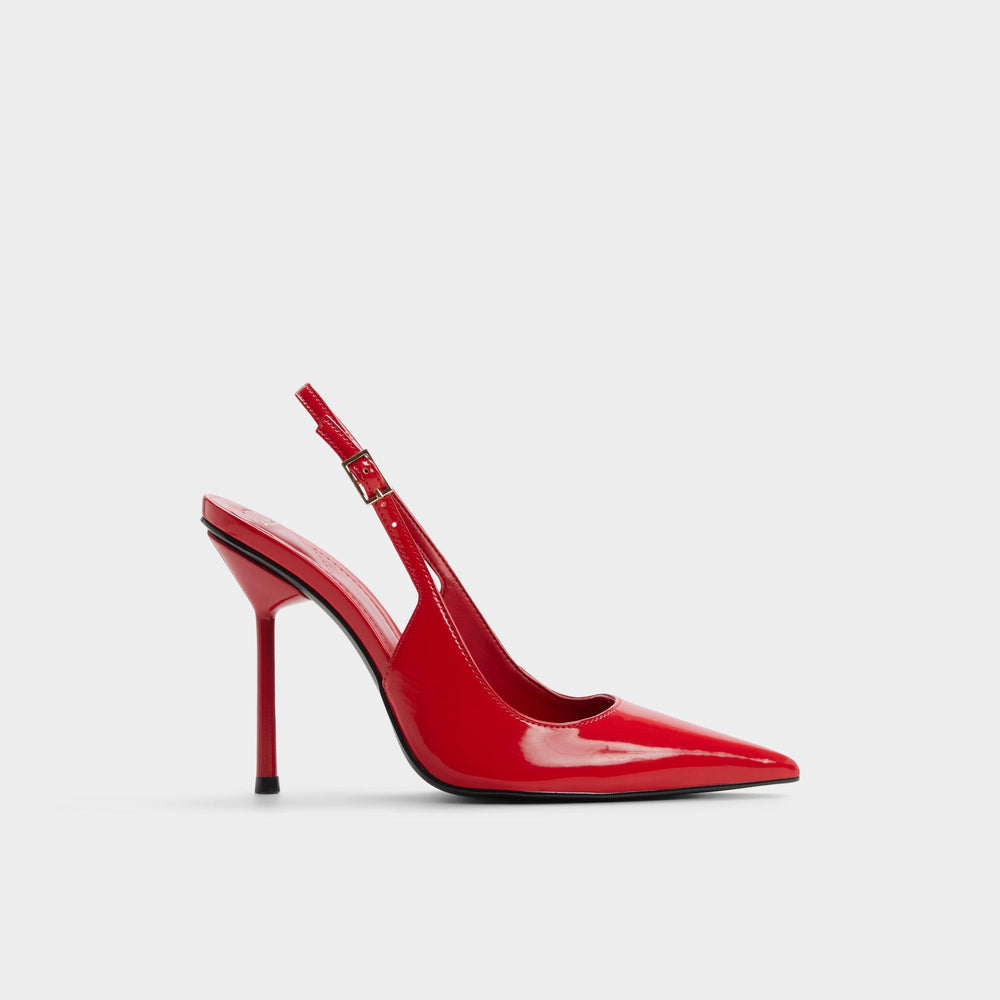 Serrah in Medium Red - Pump Stiletto heel