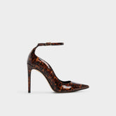Antigua in Open Brown - Pump Stiletto heel